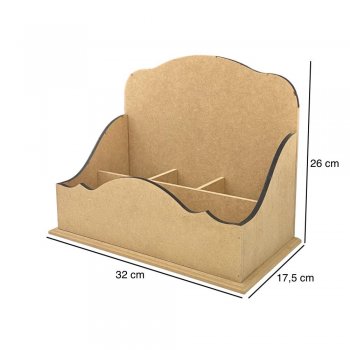 Organizador De Mesa Trabalhado 32x17,5x26