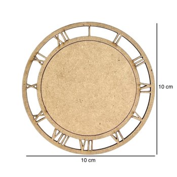 Aplique Relógio Número Romano 10x10
