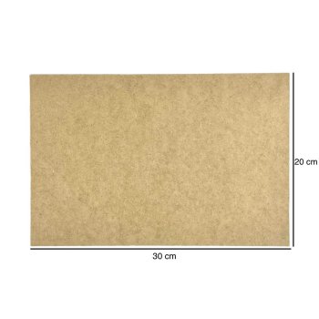 Placa Retangular Lisa 30x20