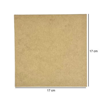 Placa Quadrada Lisa 17x17