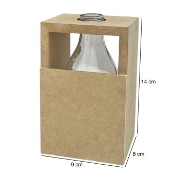 Nicho Com Garrafa E Placa P 9x8x14