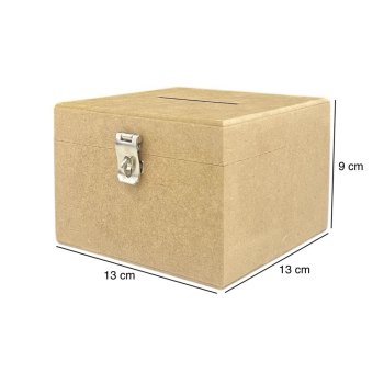 Cofre Com Fecho Cadeado 13x13x9