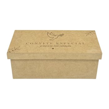 Caixa Para 2 Canecas "Convite Especial" 24x11x10