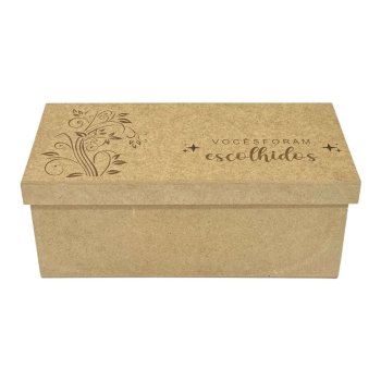 Caixa Para 2 Canecas "Vocês Foram Escolhidos" 24x11x10