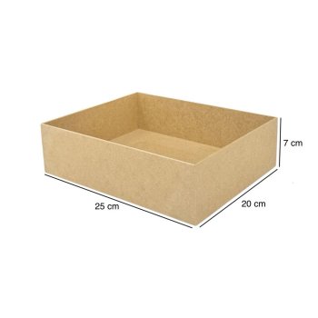 Bandeja Retangular Pequena 2,8mm 25x20x7