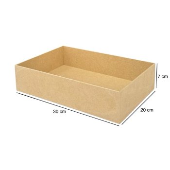 Bandeja Retangular Média 2,8mm 30x20x7