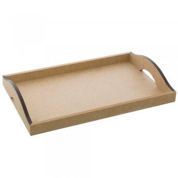 Bandeja Retangular Com Alça 27X17X4