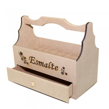 Maleta Porta Esmalte Com 1 Gaveta P 24,5X13X20
