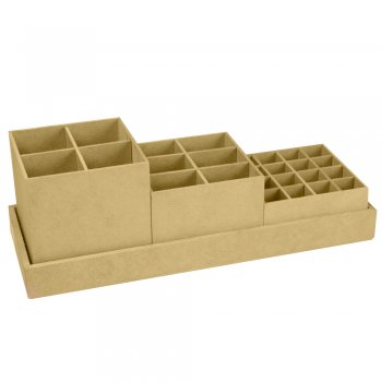 Porta Maquiagem Trio De Pote 35X12,5X12 ALT