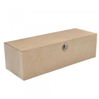 Caixa Porta Vinho Com Fecho 32,5X13X11