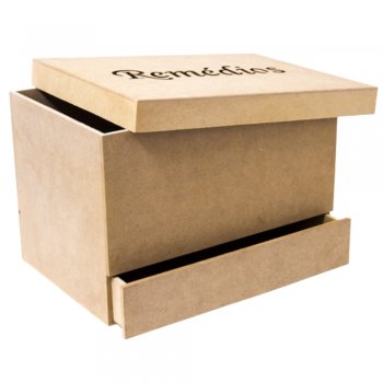 Caixa Remédio Com Gaveta E Tampa Sapato GG 33X23X23