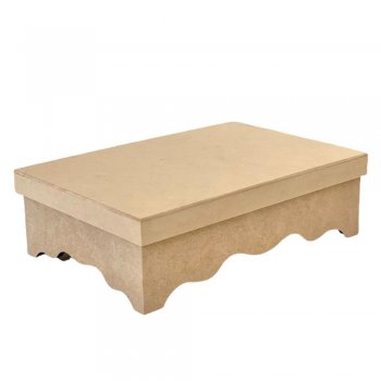 Caixa Trabalhada Tampa Sapato Retangular 25X16,5X8