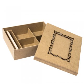 Laser Caixa De Biju Pop Vazada Na Tampa Retrato 20X16X6