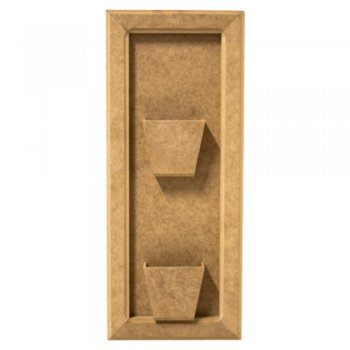 Quadro Retangular Mini Vaso Duplo 32X15