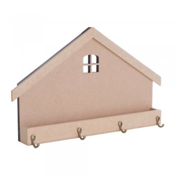 Casa Porta Chave Com Floreira Grande 35X21