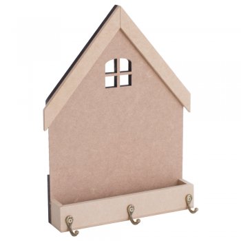 Casa Porta Chave Com Floreira Pequena 20X27