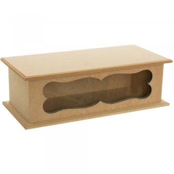 Caixa De Chá 3 Div. Com Vidro 27X17X8,5