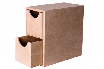 Porta Chá Com 2 Gavetas 17X9X17