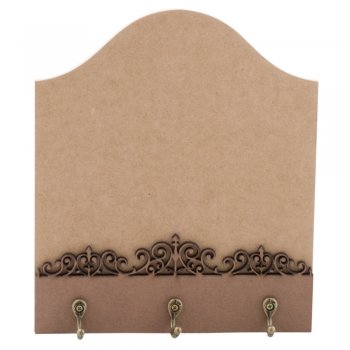 Porta Chave Com Arabesco Onda 18X20