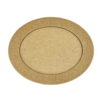 Quadro Oval Baixo Com Fundo Solto Medio 29X23