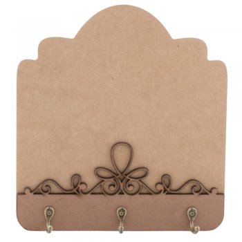 Porta Chave Com Arabesco Nuvem 20X21