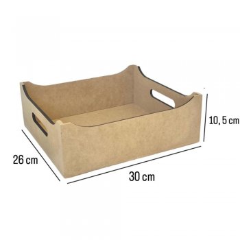 Porta Treco Básico Liso Grande 30X26X10,5