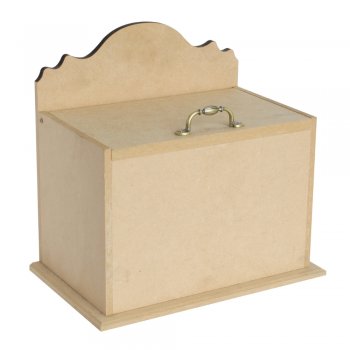 Caixa Porta Treco Com Alça De Metal 22X14X21