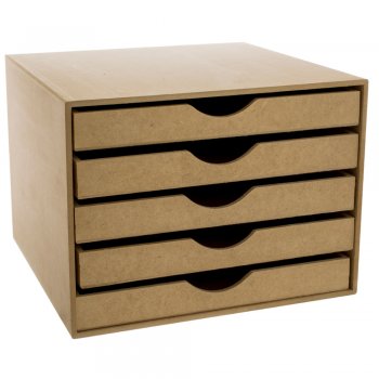 Organizador Scrapbook Com 5 Gavetas 34X35X25