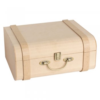 Maleta Arredondada Com Alça De Metal Grande 30X25X11,5