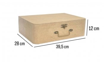 Maleta Com Alça De Metal Grande 39,5X28X12