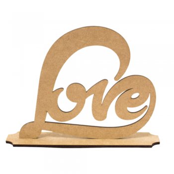 Palavra Love Coração