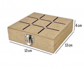 Caixa Jogo Da Velha 13X13X4