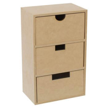 Organizador 3 Gavetas Em Pé 16X10X26