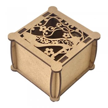 Caixinha Laser Sapato Floral 7X7x5