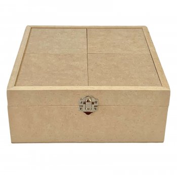 Caixa Mosaico Quadrada Grande 22X22X9