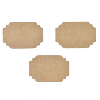 Kit Com 3 Placas Mini Nº7 6,5x4,5