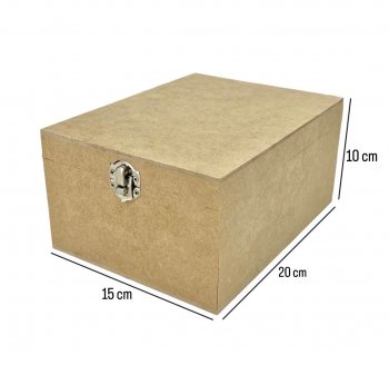 Caixa Retangular Com Dobradiça "Plante Amizade" 15X20X10