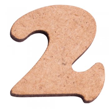 Laser Numero "2" Coperblack 3cm