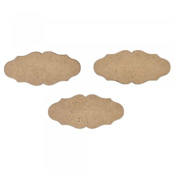 Kit Com 3 Placas Mini Nº2 6x2,5