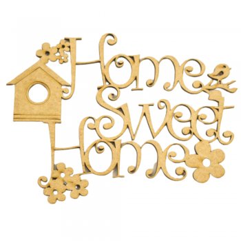 Aplique Frase "Home Sweet Home" 15X11