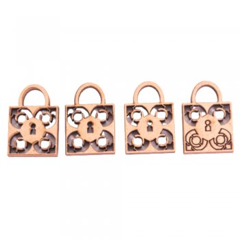 Aplique Fechadura  Arabesco Quadrada Mini 2X3