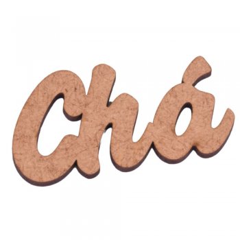 Aplique 3232 Palavra Chá Pequeno 3,5X1,5